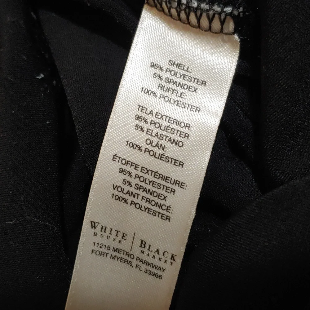 White House Black Market Sheer Tiered Front Dress S - Picture 10 of 14